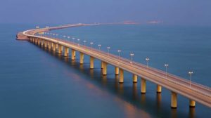The King Fahd Causeway connects Bahrain with the Saudi mainland