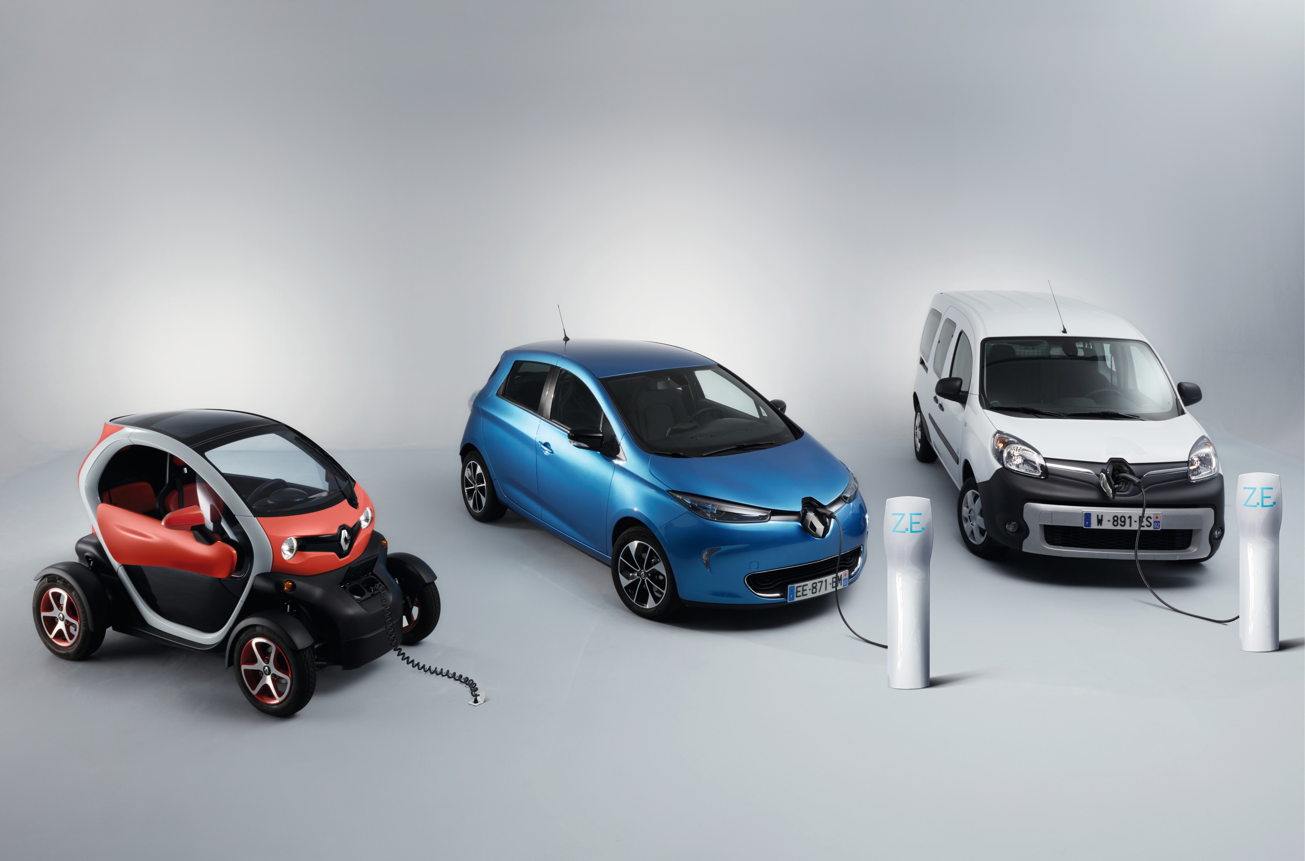 Renault's lineup of electric vehicles