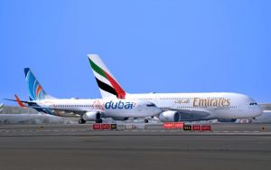 Emirates FlyDubai together