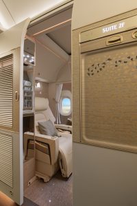 First Class fully enclosed private suites