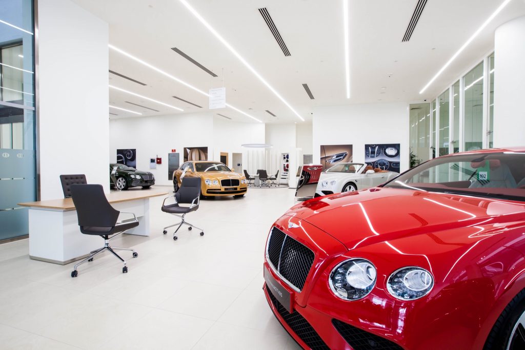 Bentley showroom