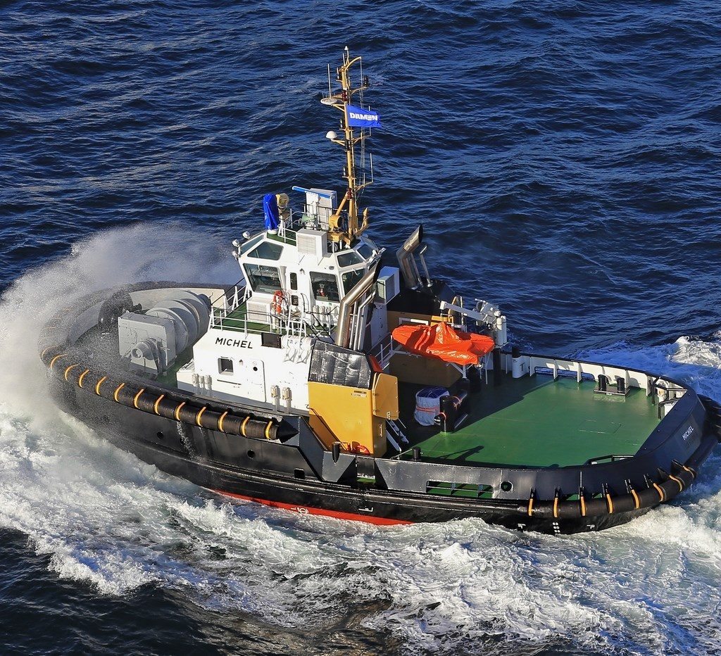 Damen starts work on stern drive tug for RAK's Saqr Port - Construction ...