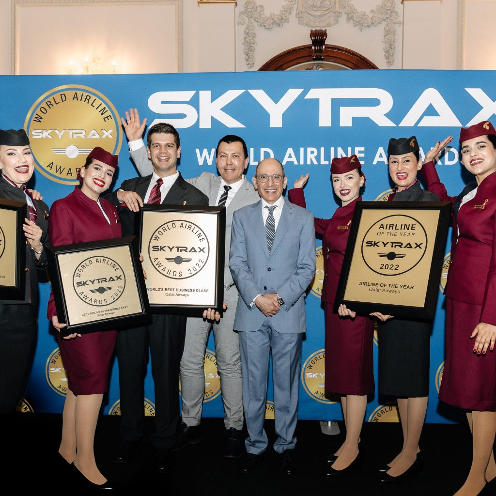 Qatar Airways Wins the Airline of the Year Award by Skytrax