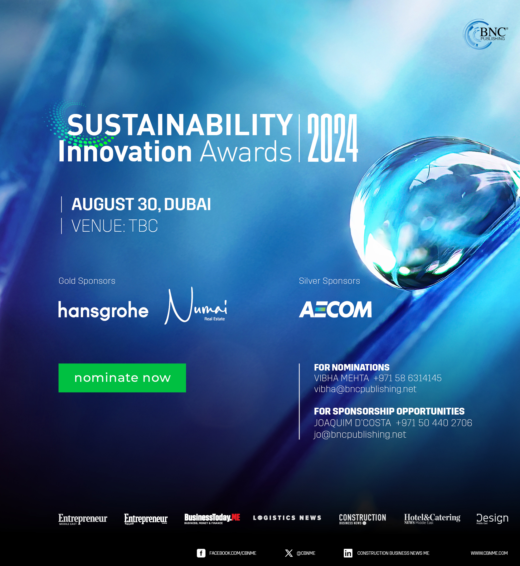 Nomination Open For The Sustainability Innovation Awards 2024