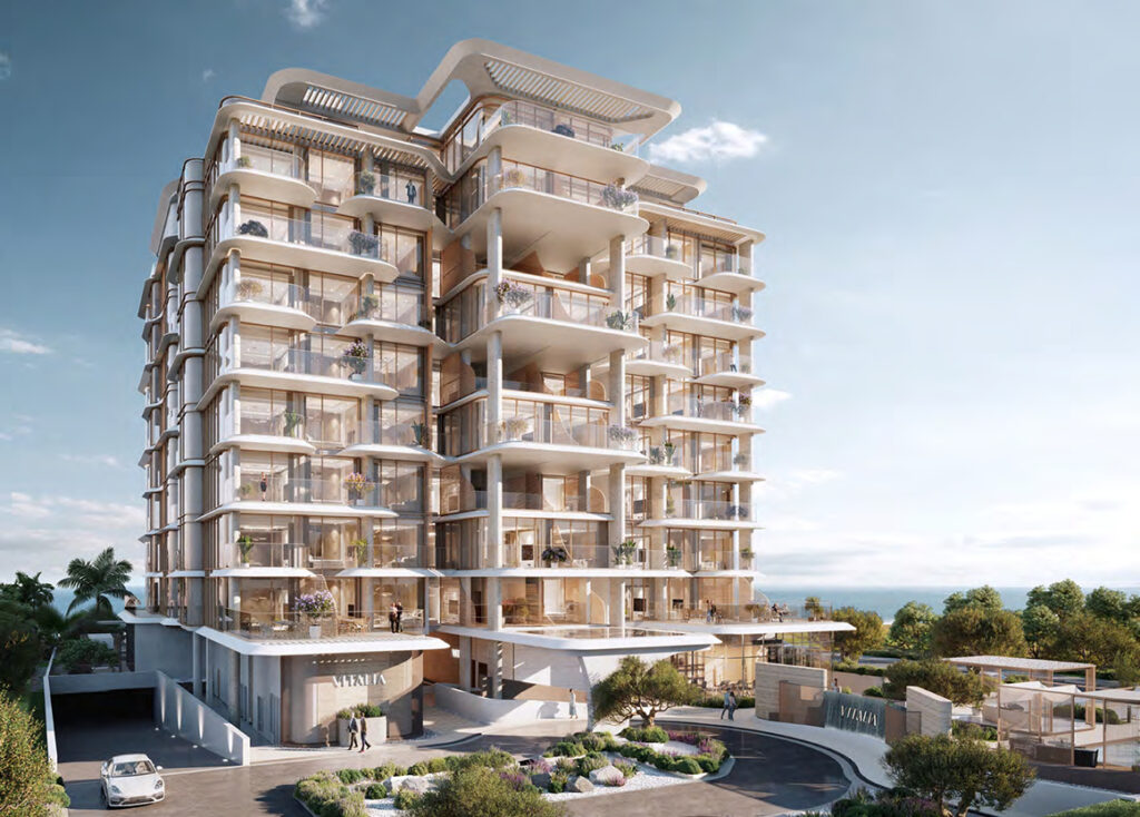 Vitalia Palm Jumeirah Residences is a luxurious waterfront development located on the iconic shores of Palm Jumeirah