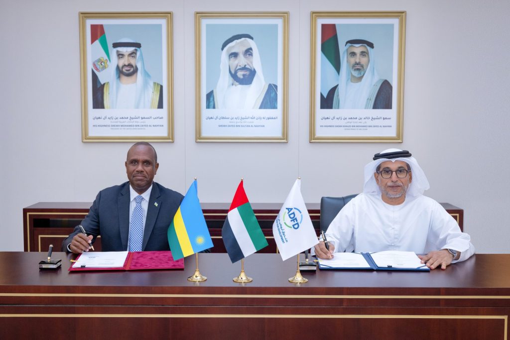 The agreement was signed by ADFD Director General Mohamed Saif Al Suwaidi and Rwanda's UAE Ambassador John Mirenge